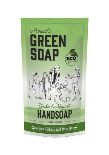 M.Green soap Savon mains refill tonka & muguet 500ml